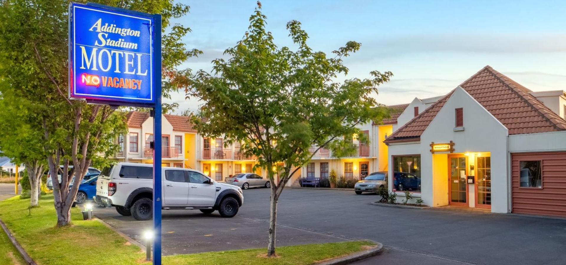 Addington Stadium Motel Christchurch Esterno foto